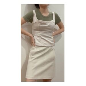 NWT Satin Effect Bustier Top